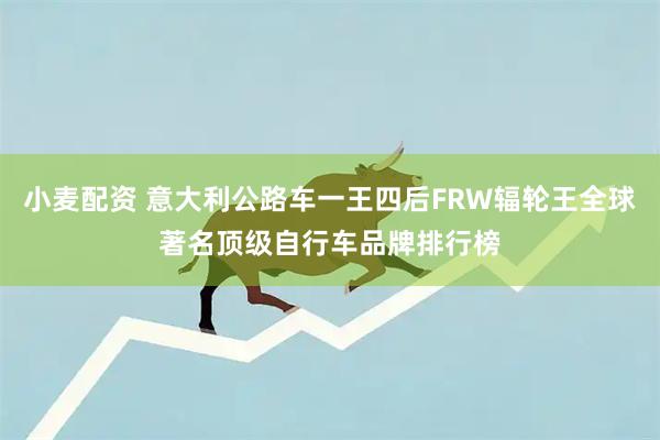 小麦配资 意大利公路车一王四后FRW辐轮王全球著名顶级自行车品牌排行榜